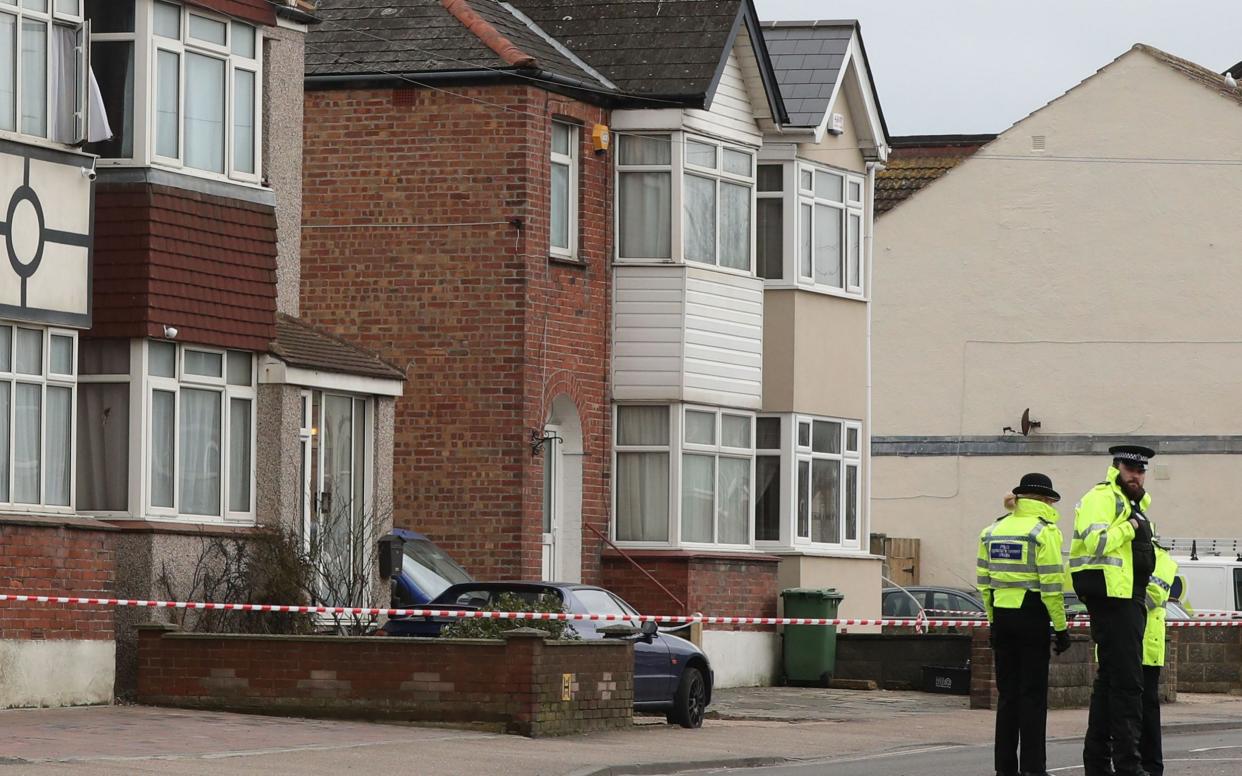 Two women were shot dead inside a semi-detached home in St Leonards, East Sussex - PA