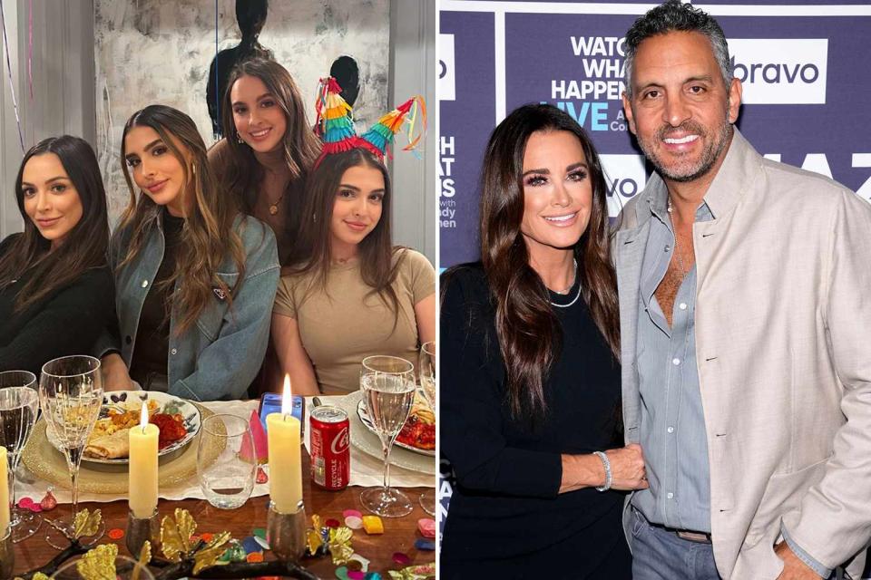 @sophiakylieee/instagram, Charles Sykes/Bravo/NBCU Photo Bank via Getty Kyle Richards and Mauricio Umansky alongside their daughters Farrah, Alexia, Portia and Sophia