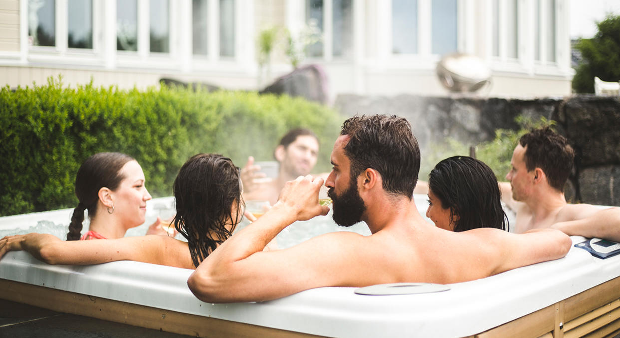 Hot tubs or outdoor garden spas are the perfect way to relax all year round. (Getty Images)