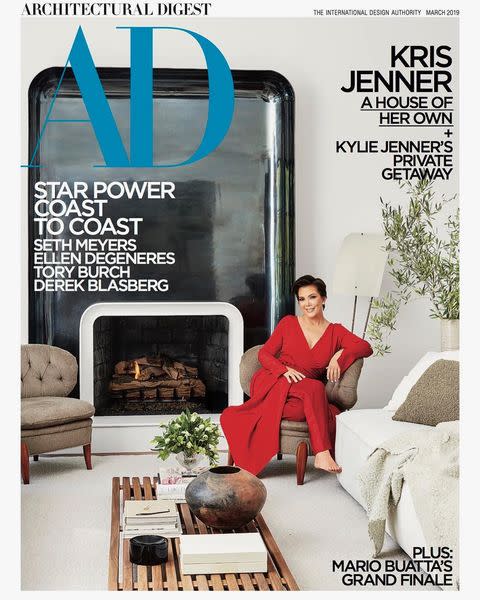 <p>This is brand new information! You might think you already know the inside of the momager's home from Keeping Up With The Kardashians but according to this feature in Architectural Digest, you were wrong. White marble walls and minimal clutter, it looks like Kris has been taking interior lessons from Kim.</p><p><a href="https://www.instagram.com/p/BtgVwbrF3er/" rel="nofollow noopener" target="_blank" data-ylk="slk:See the original post on Instagram;elm:context_link;itc:0;sec:content-canvas" class="link ">See the original post on Instagram</a></p>