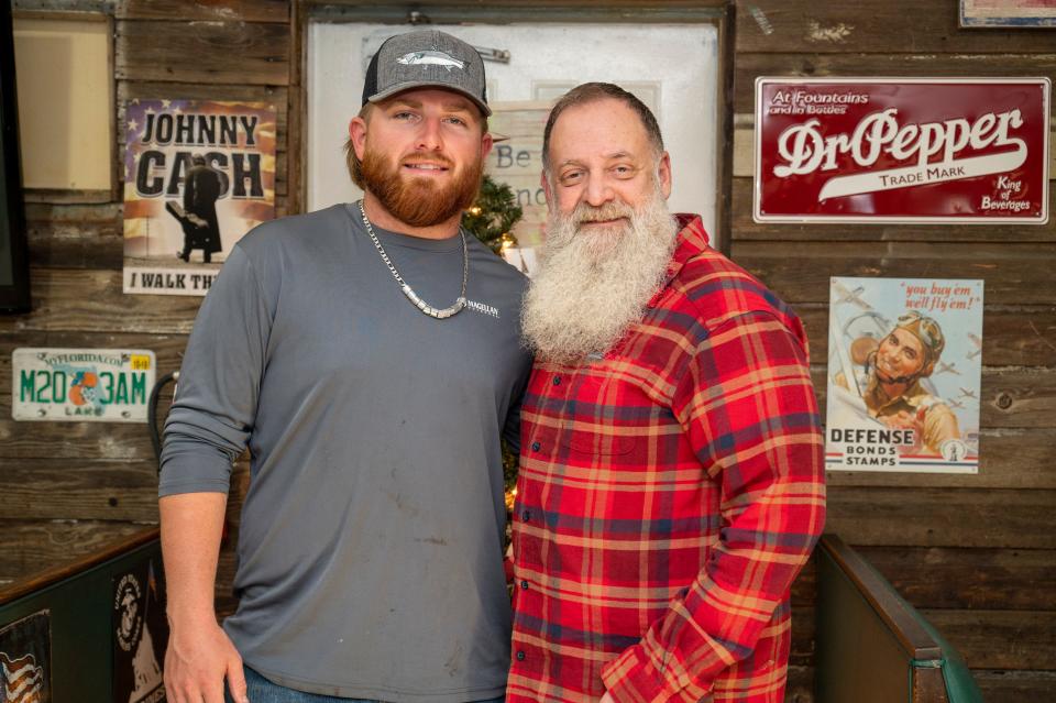 David Grant Williams, right, curently lives in Leesburg with his grandson, Justin Getford.