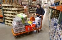 <p>If you’ve ever shopped at Costco, you’ll know that the <a href="https://www.businessinsider.com/costco-tips-that-will-save-you-money#bring-your-own-bags-11" rel="nofollow noopener" target="_blank" data-ylk="slk:brand doesn’t offer bags;elm:context_link;itc:0;sec:content-canvas" class="link ">brand doesn’t offer bags</a>. To avoid having to pick through a bin of Costco cardboard boxes, make sure to pack plenty of reusable bags for your shopping expedition. </p>