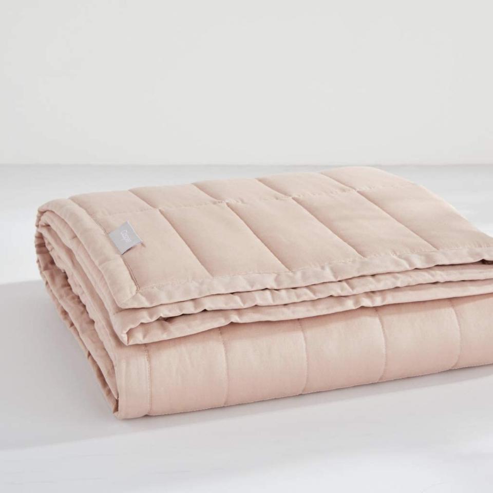 Casper Weighted Blanket Dusty Rose 20 Lbs. Image via Indigo.