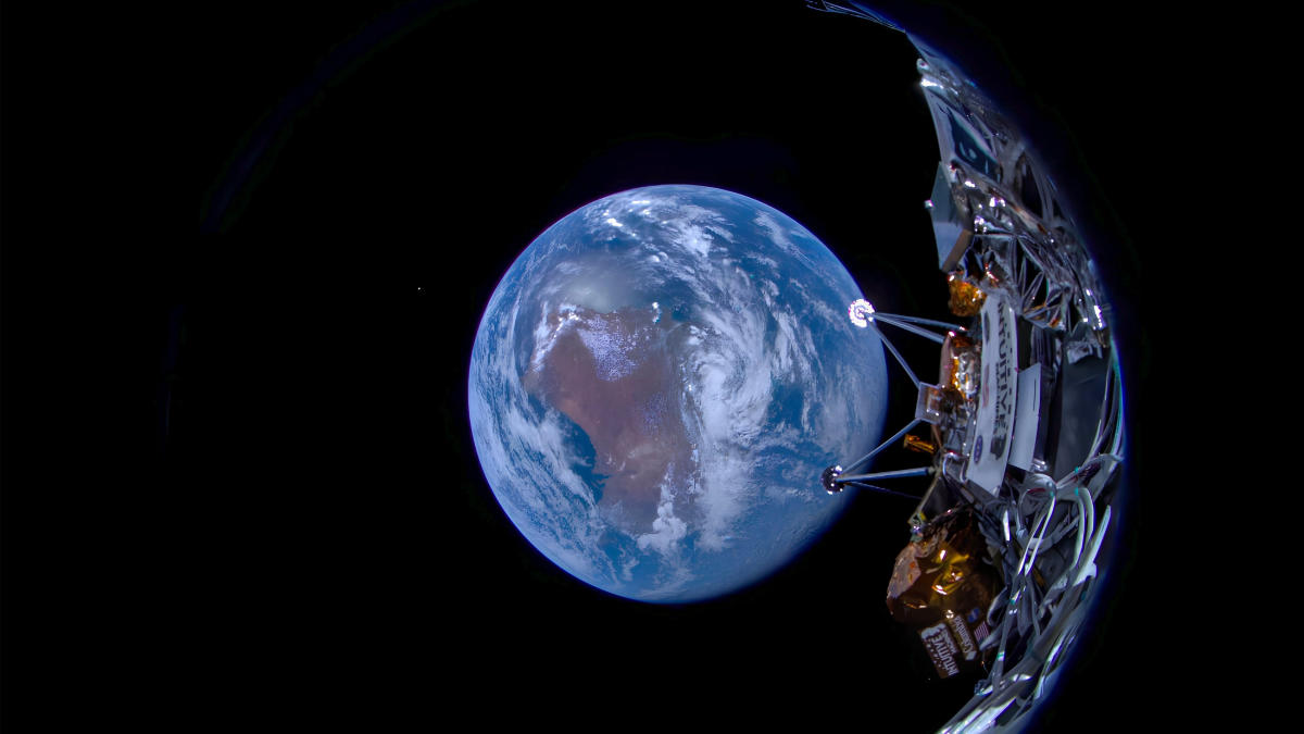 Privater Odysseus-Mondlander strahlt erste Fotos aus dem Weltraum nach Hause