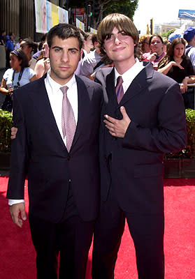 Jason Schwartzman and Robert Schwartzman at the Hollywood premiere of Walt Disney's The Princess Diaries