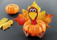 <p>How cute are these Turkey Day <a rel="nofollow noopener" href="https://www.womansday.com/home/decorating/g1972/last-minute-thanksgiving-decorations/" target="_blank" data-ylk="slk:decorations;elm:context_link;itc:0;sec:content-canvas" class="link ">decorations</a>? You're just five simple steps away from recreating your own pint-size pumpkin turkeys. </p><p><strong>Get the <strong>tutorial at </strong><a rel="nofollow noopener" href="http://growingupbilingual.com/2013/latino-parenting/pumpkin-turkey-thanksgiving-craft-for-kids/" target="_blank" data-ylk="slk:Growing Up Bilingual;elm:context_link;itc:0;sec:content-canvas" class="link ">Growing Up Bilingual</a>.</strong></p>