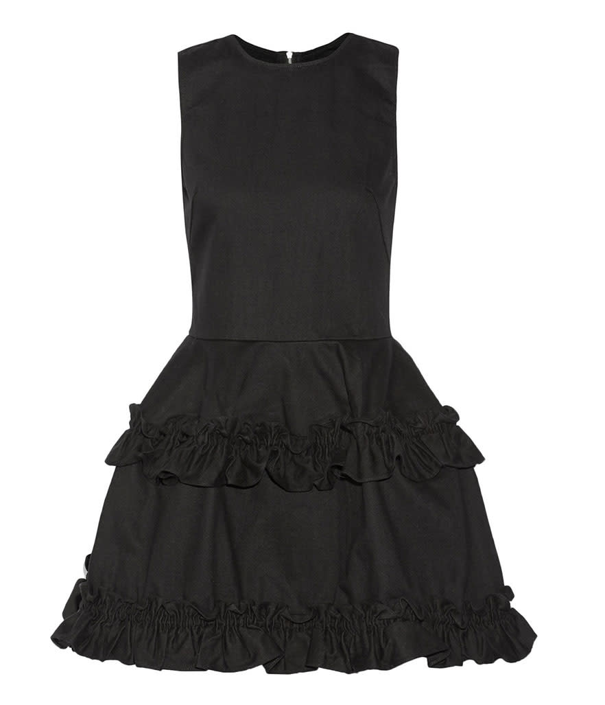 J Brand + Simone Rocha Ruffled Denim Mini Dress