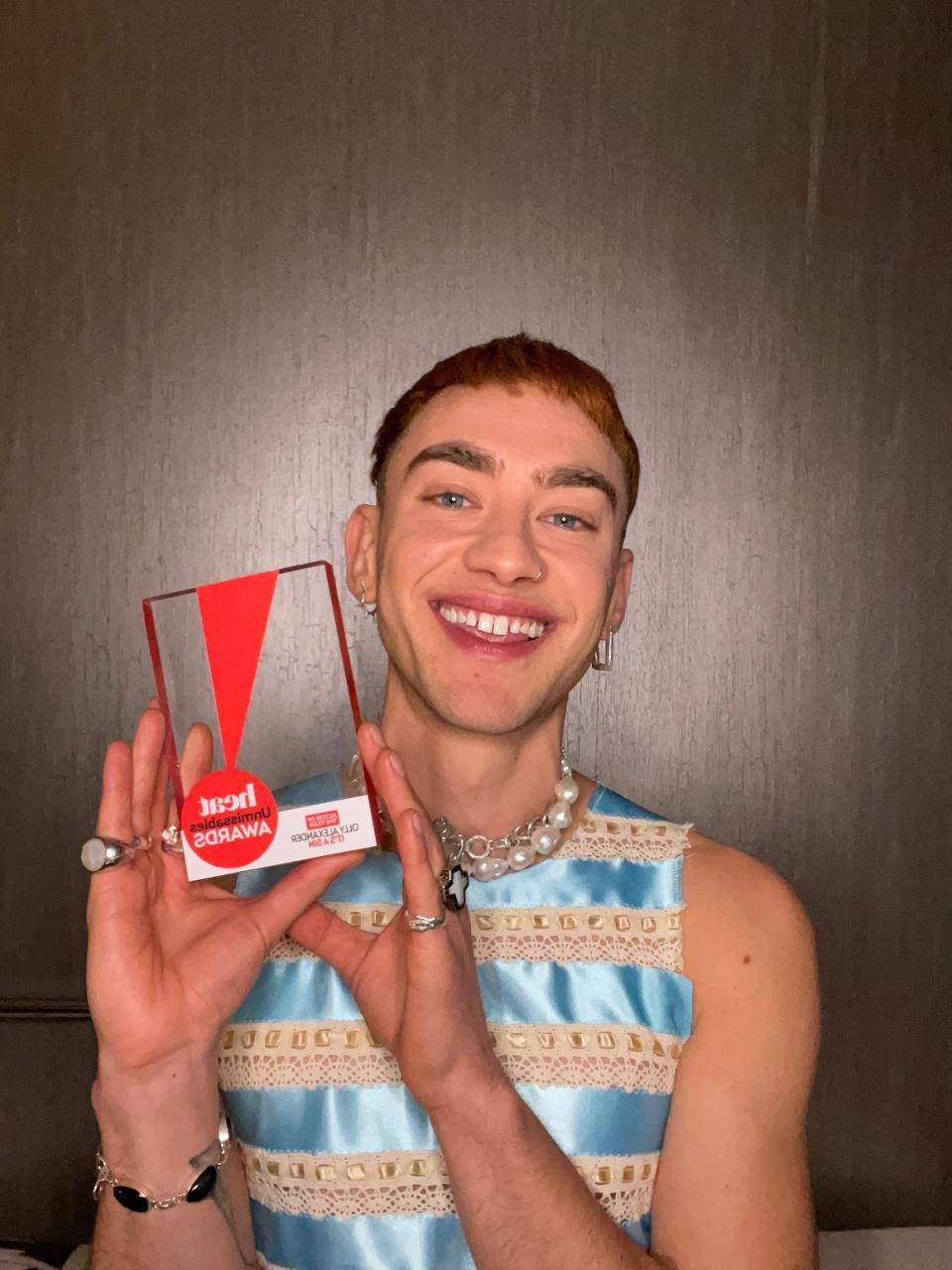 Years and Years singer Olly Alexander was named actor of the year (Heat/PA)