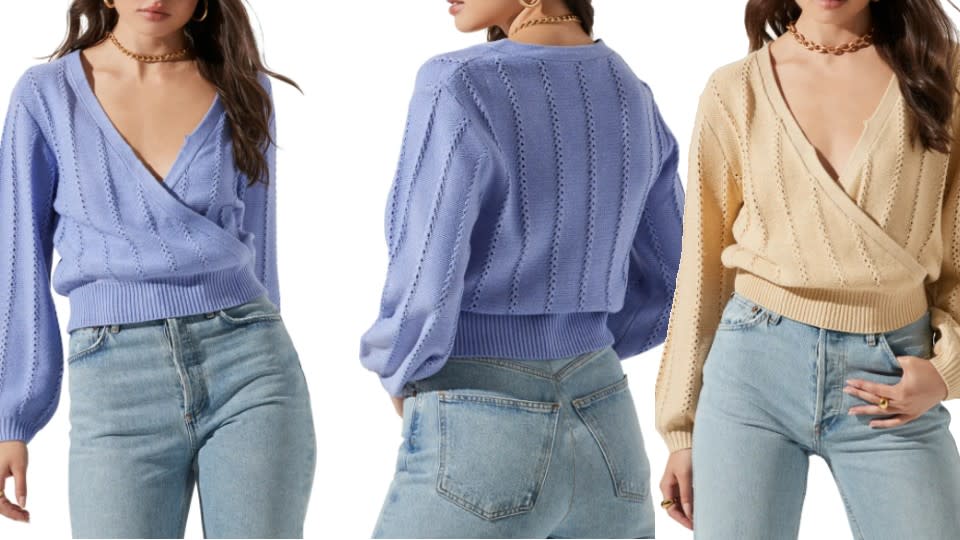 ASTR The Label Wrap Front Sweater - Nordstrom, $48 (originally $69)