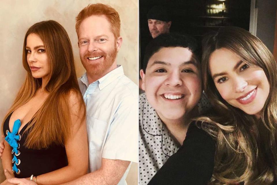 <p>Jesse Tyler Ferguson/Instagram; Rico Rodriguez/Instagram</p> Jesse Tyler Ferguson and Sofia Vergara (left); Sofia Vergara and Rico Rodriguez