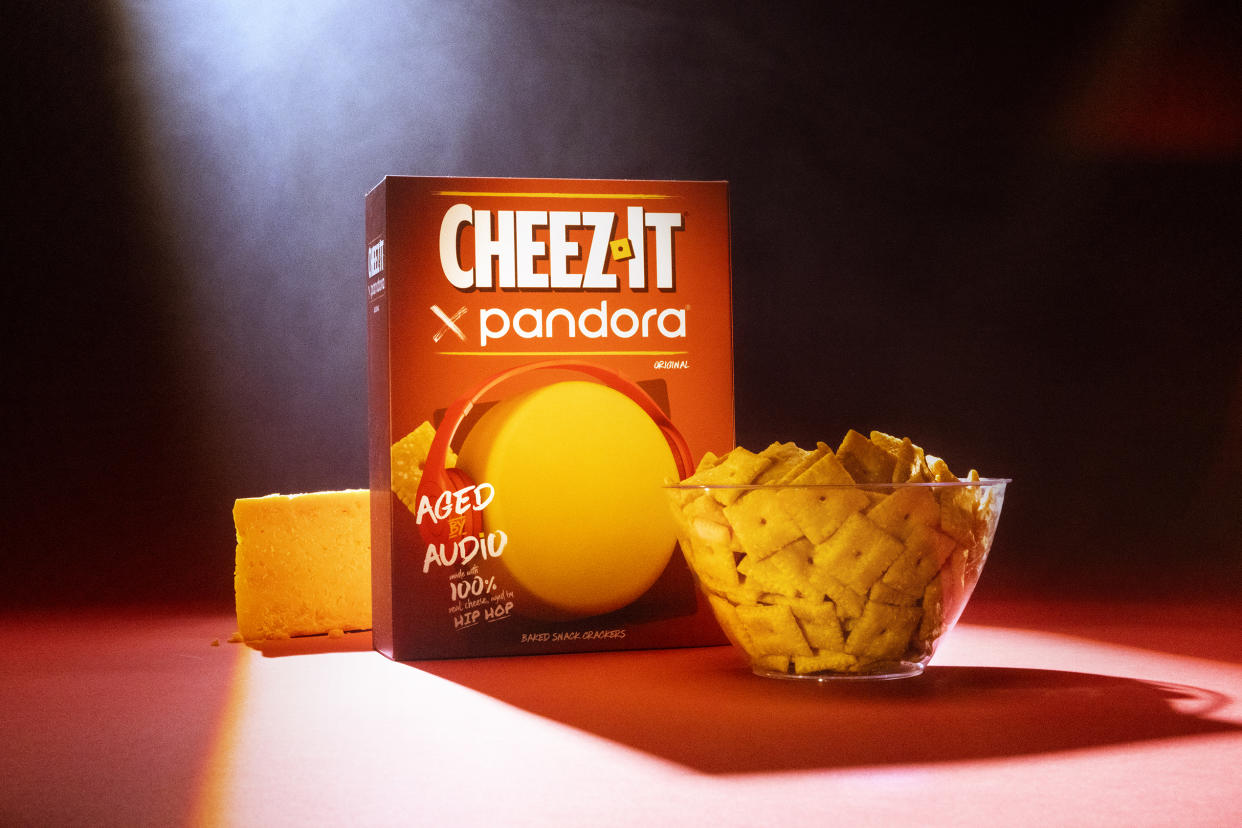 Cheez-It x Pandora Aged by Audio crackers Courtesy: Cheez-It)