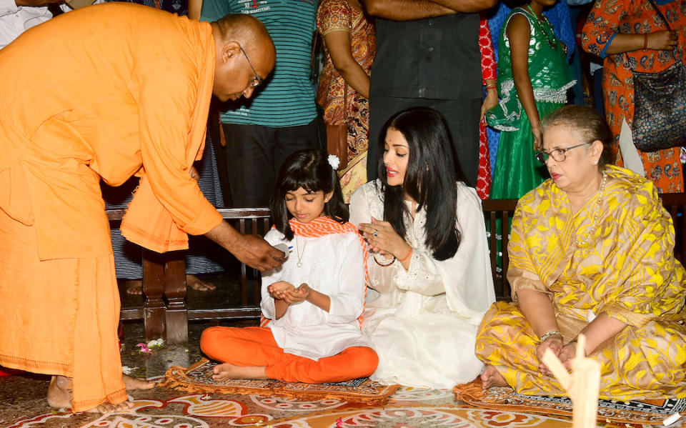 Aishwarya Rai Bachchan at Durga Puja