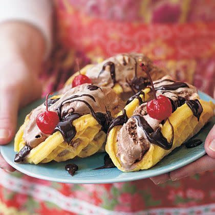 Waffle Dessert Choco Tacos