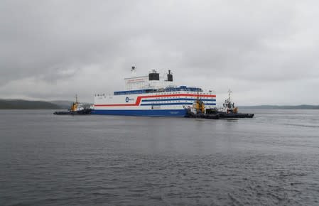 Russia's floating nuclear power plant Akademik Lomonosov leaves Murmansk
