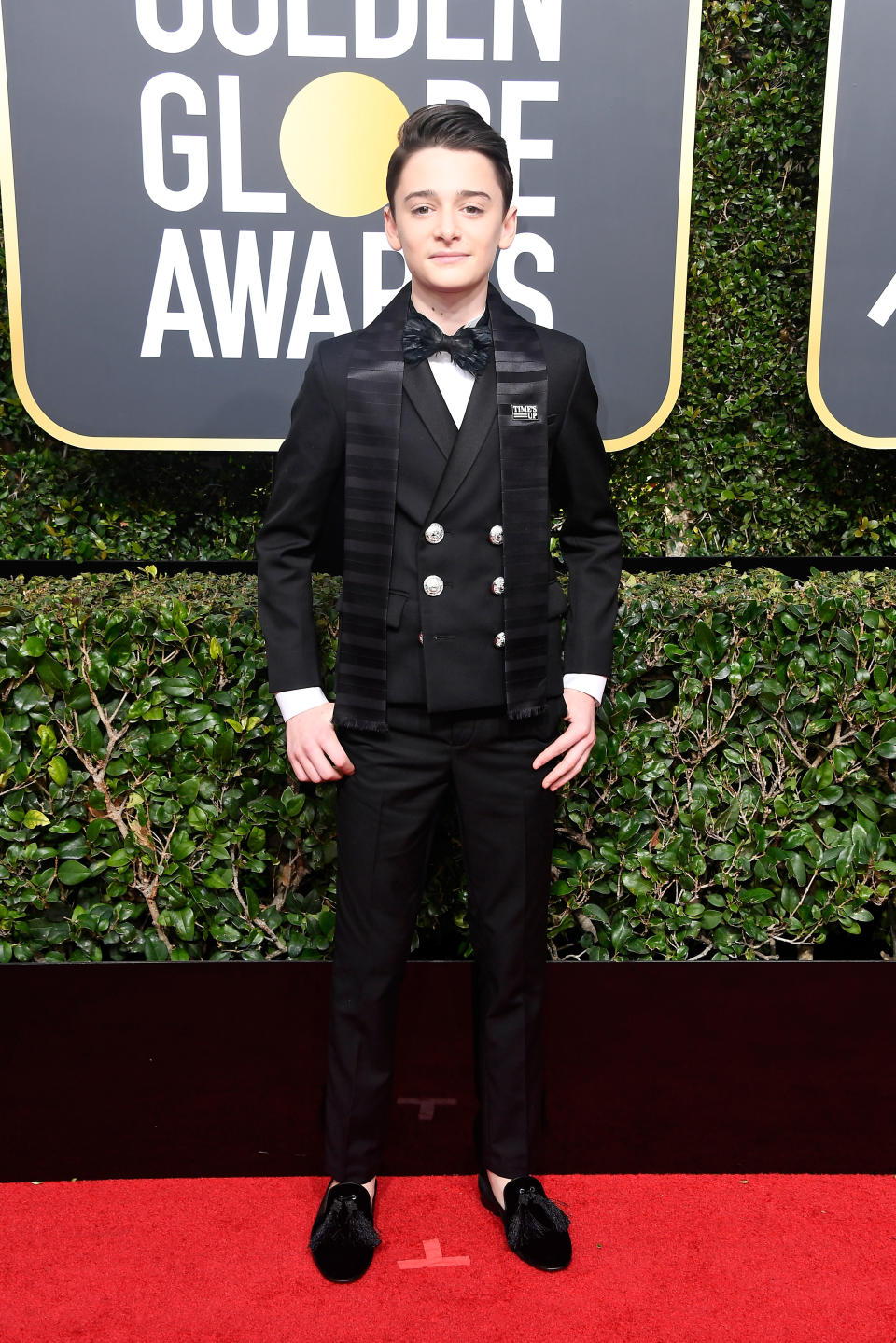 Noah Schnapp at The 75th Annual Golden Globe Awards