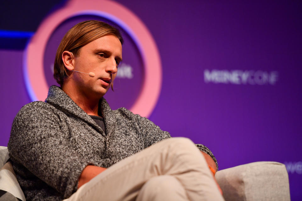 Nikolay Storonsky, Revolut CEO, on the MoneyConf Stage during Web Summit 2018 at the Altice Arena in Lisbon, Portugal. Photo: Eoin Noonan/Web Summit via Getty Image