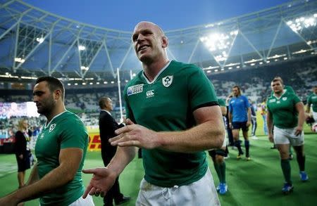 Rugby Union - Ireland v Italy - IRB Rugby World Cup 2015 Pool D - Olympic Stadium, London, England - 4/10/15 Ireland's Paul O'Connell after the game Reuters / Eddie Keogh