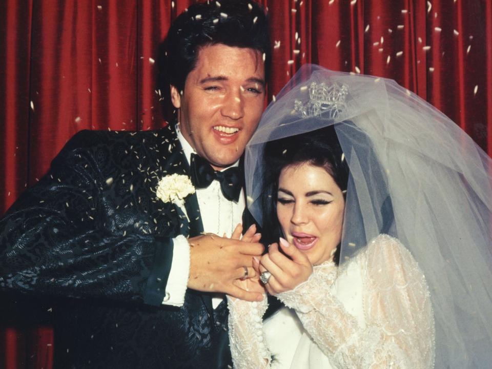 Wedding Photos of Elvis Presley to Priscilla on May 01,1967