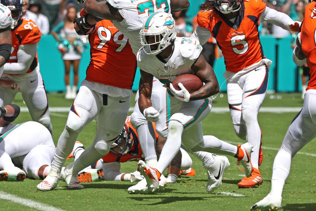 Dolphins' run game in historic win over Broncos shows why team didn't  acquire Jonathan Taylor or Dalvin Cook