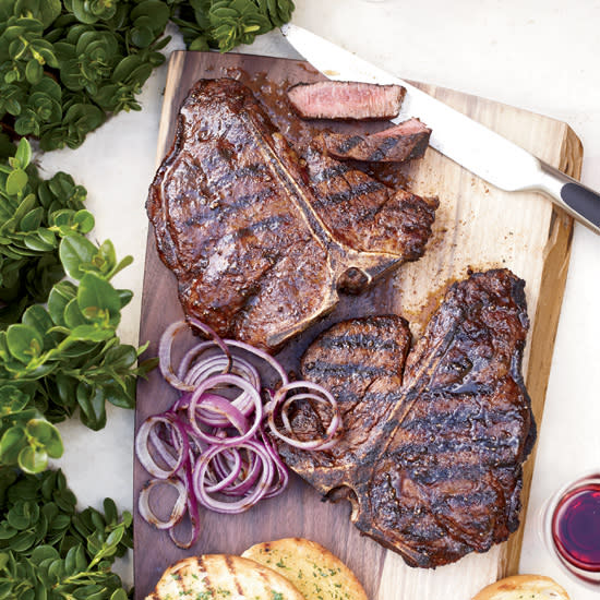 Spice-Rubbed T-Bone Steaks