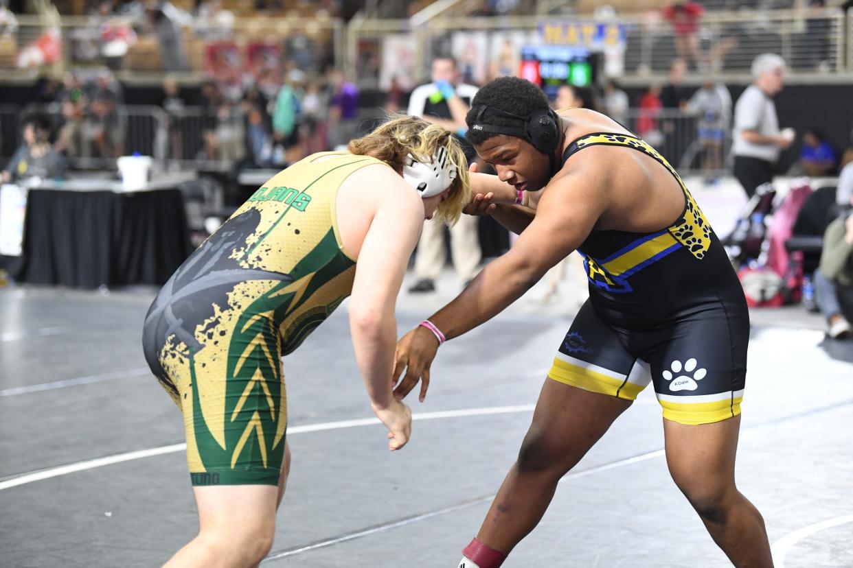 Auburndale's Nate Gabriel won his first-round matchup Thursday at the Silver Spurs Arena.