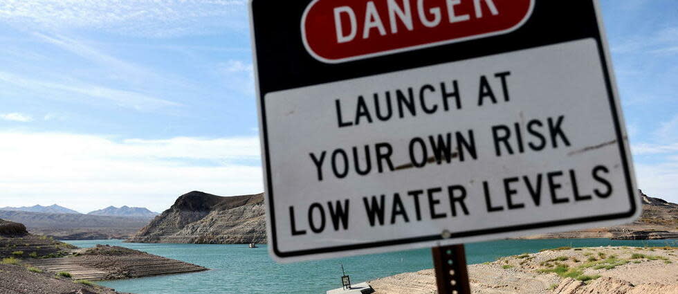 Le lac Mead souffre de la sécheresse qui frappe la région de Las Vegas.
