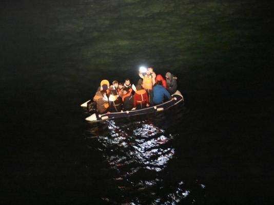 14 people, including two children, were rescued by French authorities after a emergency helicopter search: Maritime Prefect of the English Channel/PA Wire