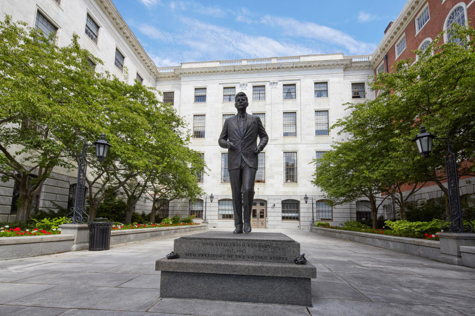 The John F. Kennedy Statue by Isabel McIlvain, Massachusetts State House, Boston - Credit: Alamy