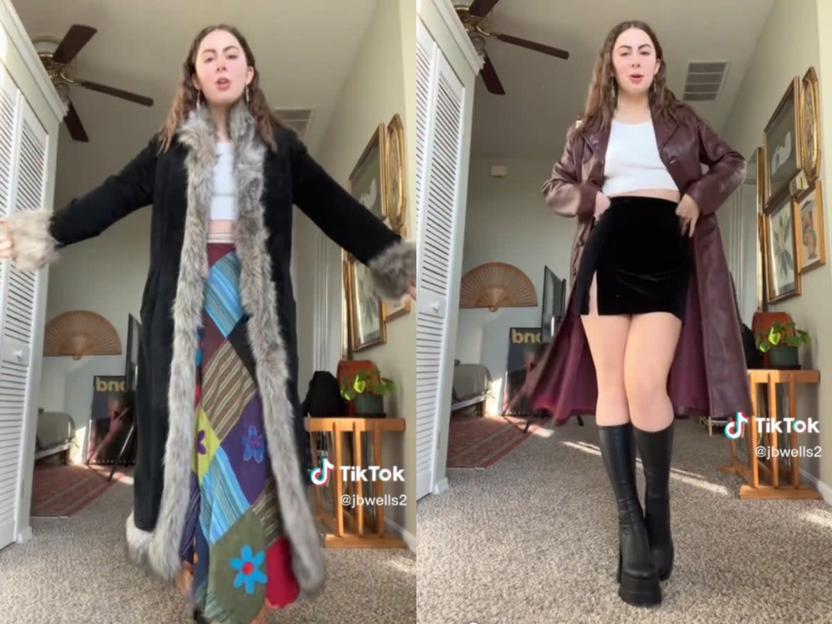 Depop reseller Jacklyn Wells went viral for showing off her vintage finds (TikTok/Jacklyn Wells)