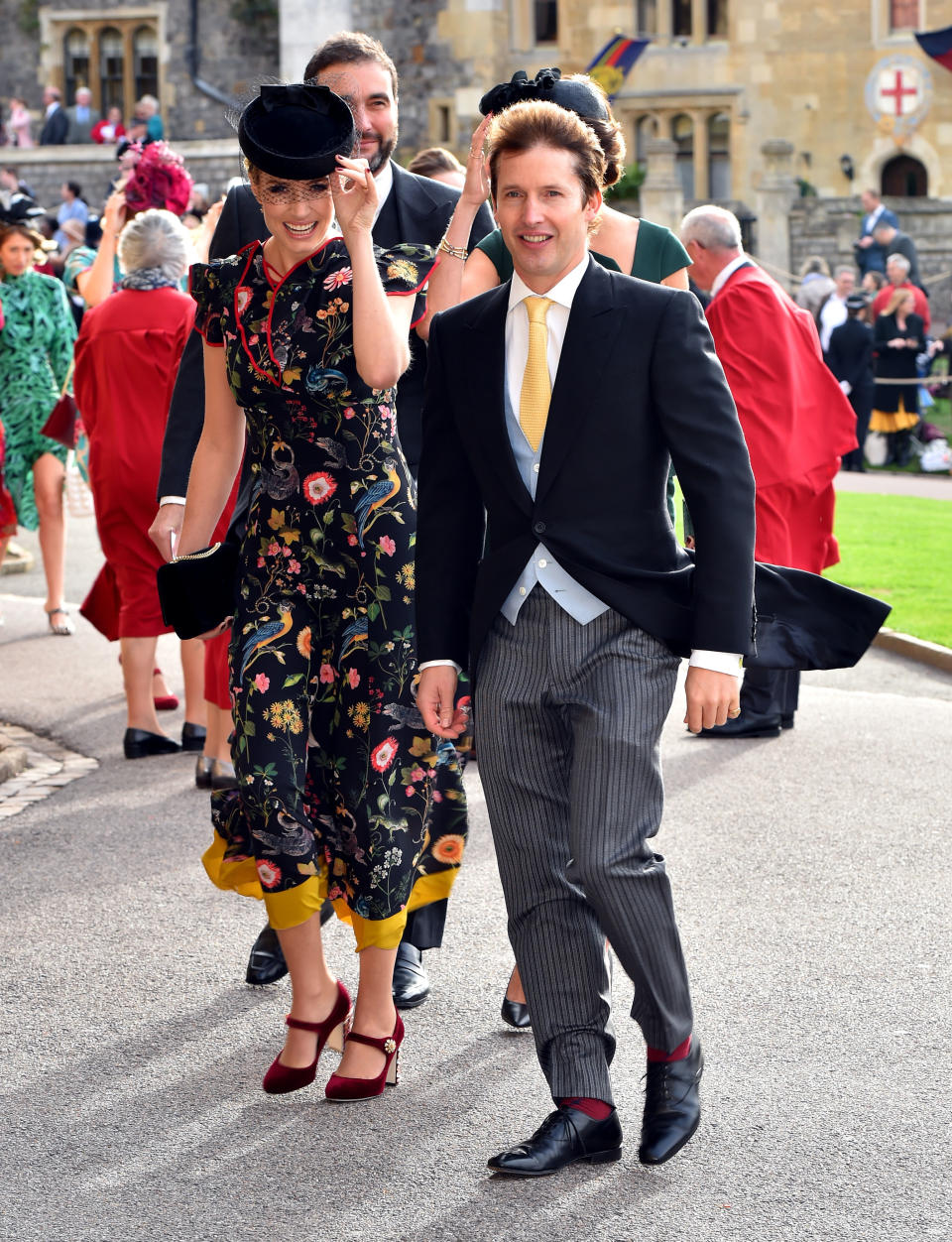 James Blunt arrives with wife <span>Sofia Wellesley.</span> (Photo: Getty Images)