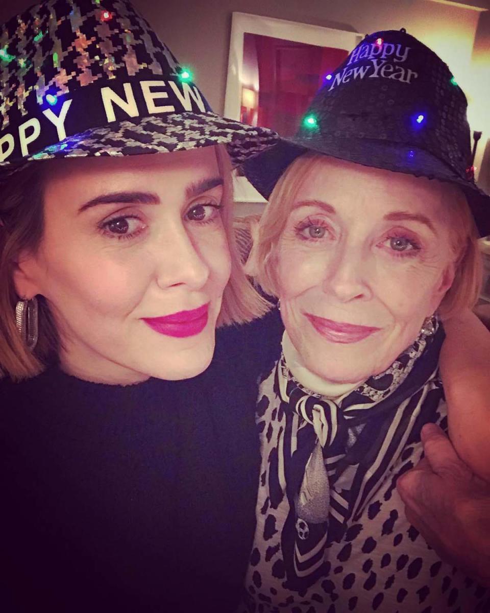 On New Year's Day, Paulson posted a selfie via Instagram of herself and Taylor donning sparkly New Year's Eve hats as they embrace each other. "The Only One. #happynewyear 💕🎯💕🙌🏼👌🏼🎯🙏🏻❤️❤️❤️," she captioned the post.