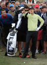 MEDINAH, IL - SEPTEMBER 28: Justin Rose of Europe looks at his shot from the rough on the first hole during the Morning Foursome Matches for The 39th Ryder Cup at Medinah Country Club on September 28, 2012 in Medinah, Illinois. (Photo by Andy Lyons/Getty Images)