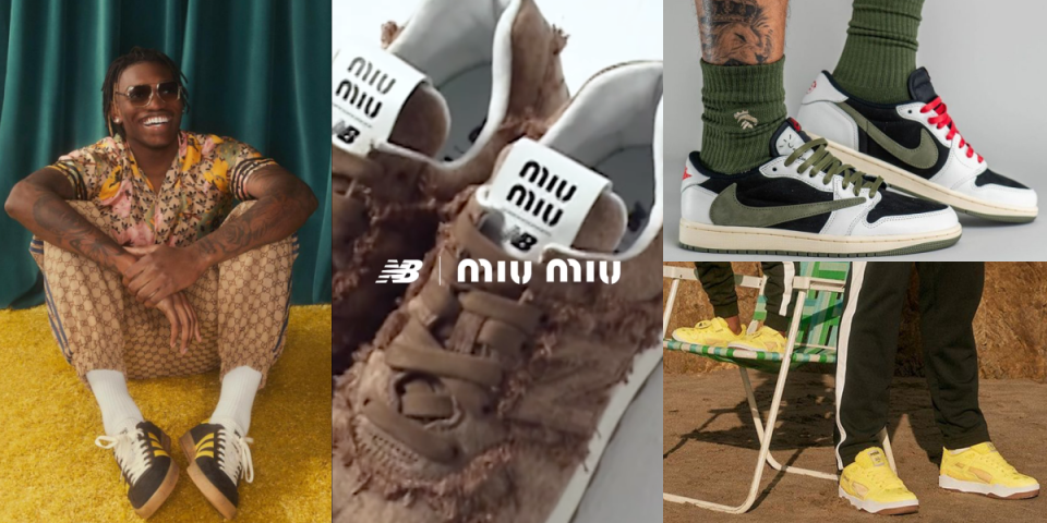 2023話題聯名球鞋特蒐：adidas x Gucci、NB x miumiu、Travis Scott x AJ1、PUMA x Spongebob...