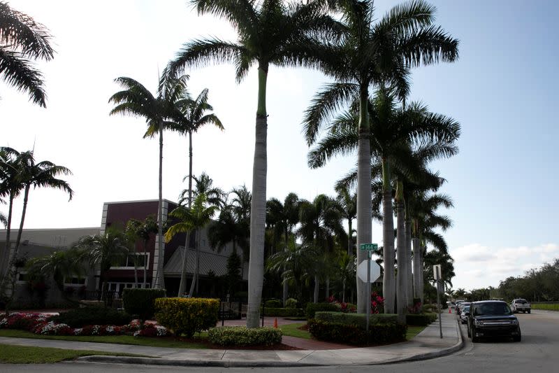 The King Jesus International Ministry is seen ahead of a January 3 visit by U.S. President Donald Trump in Miami