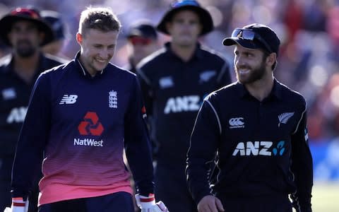 Joe Root and Kane Williamson  - Credit: AP