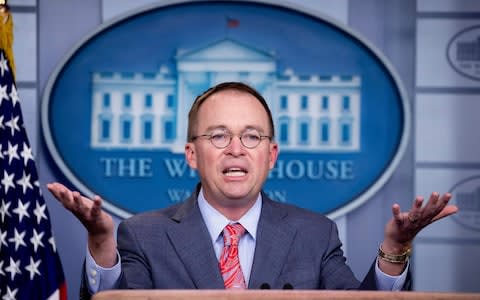 Mick Mulvaney said the president wanted to use Doral to "put on the absolute best show" for world leaders - Credit: Michael Reynolds/REX