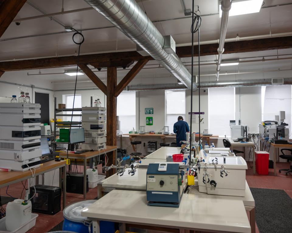 An interior view of MCR Labs in Utica, NY on Wednesday, March 20, 2024.