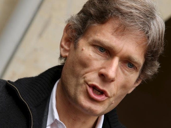 U.S. Assistant Secretary of State for Democracy, Human Rights and Labor Tom Malinowski speaks to the media during his visit to Lalish temple in Shikhan, Iraq, February 24, 2016. REUTERS/Ari Jalal  