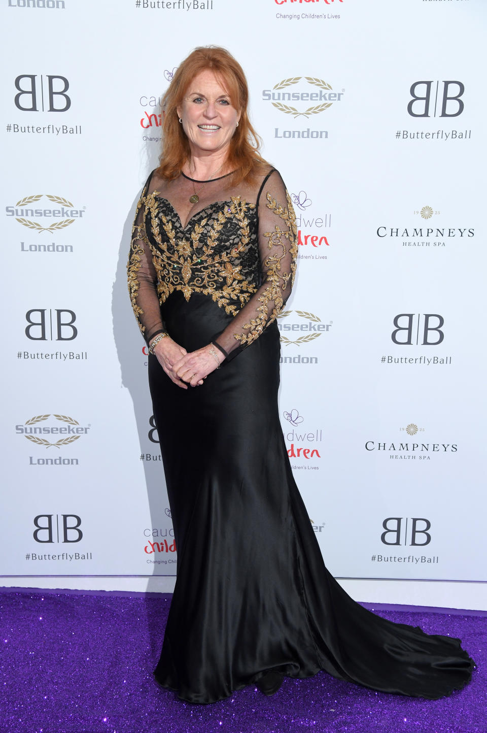 The Butterfly Ball 2019, Sarah Ferguson arrived in a sheer gown