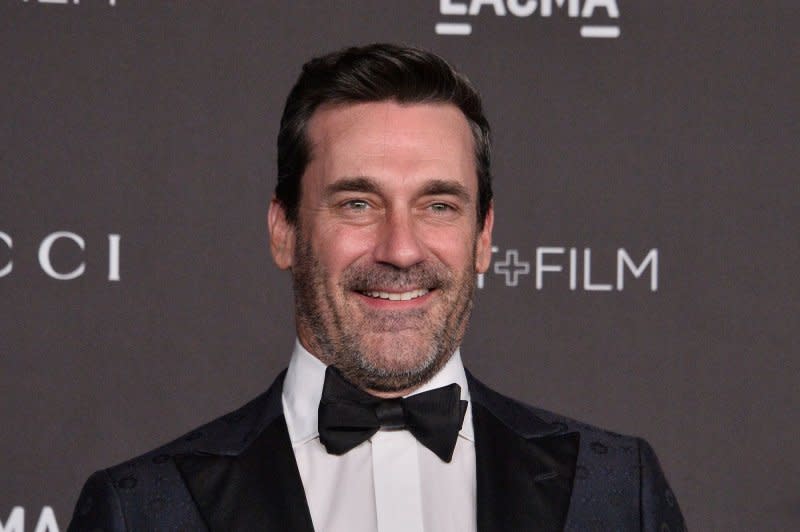 Jon Hamm attends the LACMA Art+Film gala in 2019. File Photo by Jim Ruymen/UPI