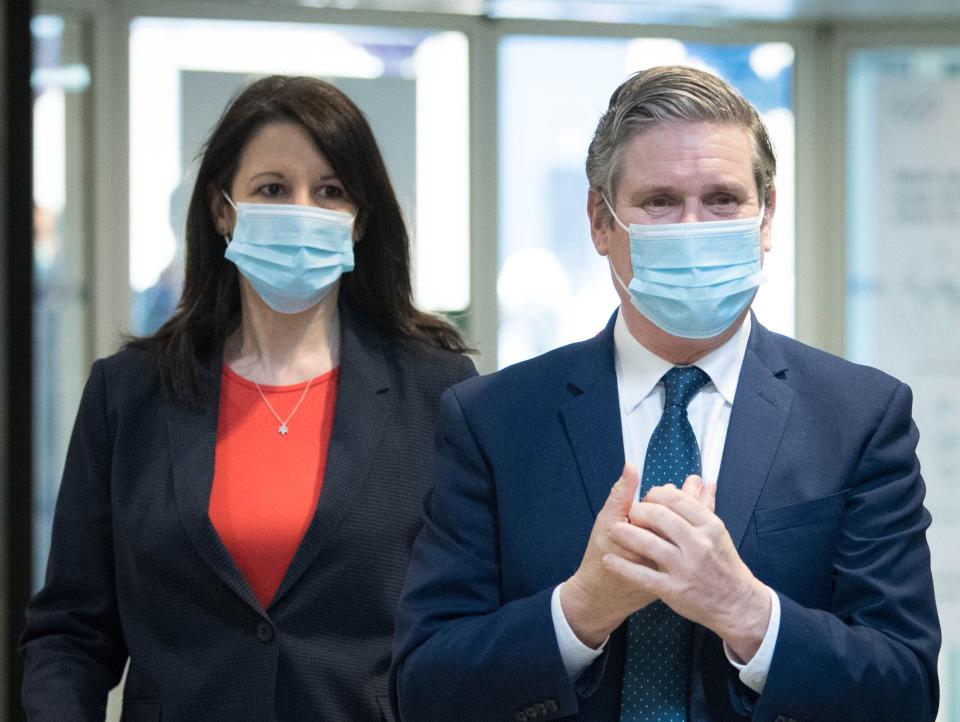 Labour party leader Sir Keir Starmer and Shadow Chancellor of the Duchy of Lancaster, Rachel Reeves (Getty Images)