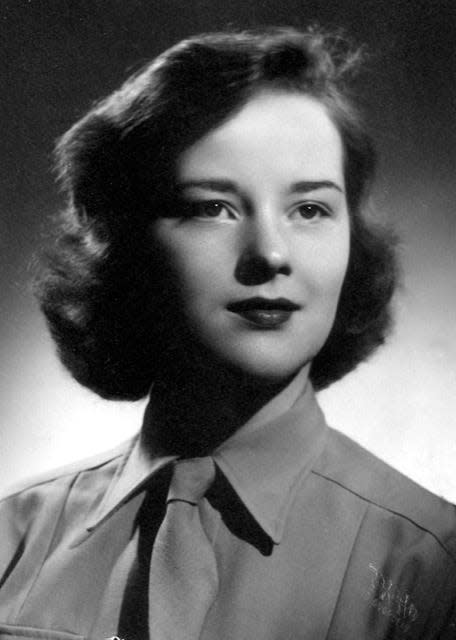 Jane Murray served in the Women’s Army Corps during World War II. She was listed on her discharge papers as a technician fifth grade, or T/5, a designation that was the equivalent of a corporal. Tech rankings went from 7 backward to 1, with 7 being a private, 6 being a private first class and 5 being a corporal.