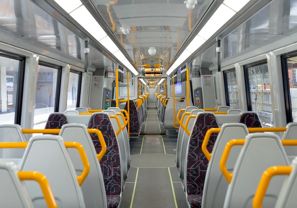 The aisles of the trains are too narrow for wheelchairs to pass down. Source: Department of Transport and Main Roads