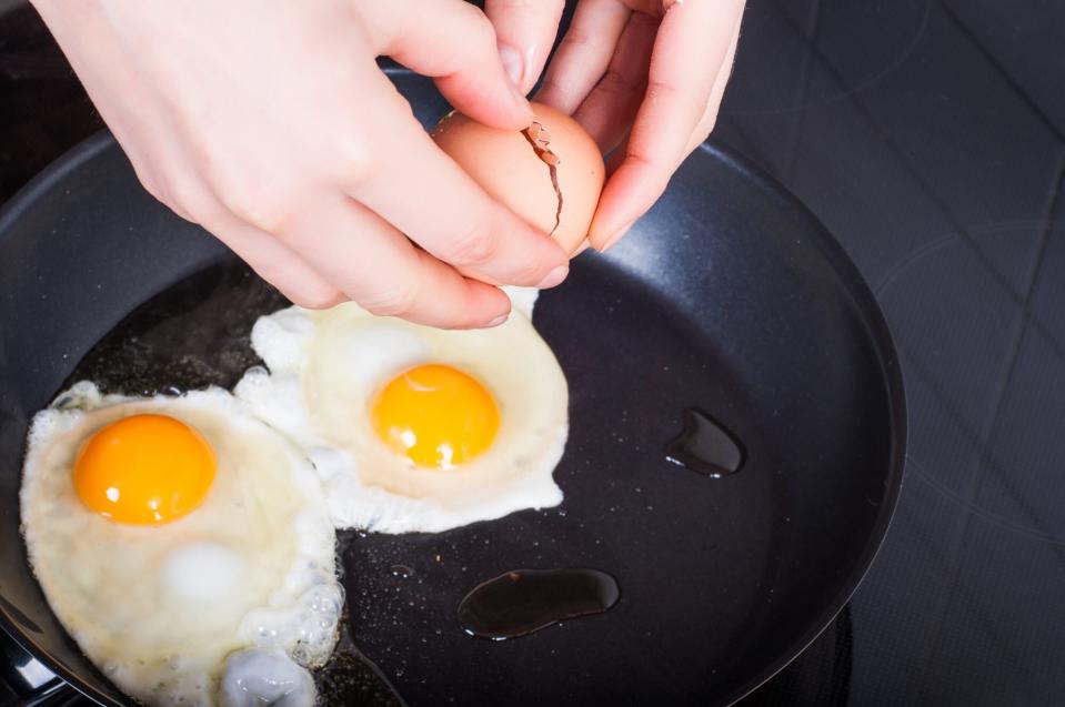 Eggs on Frying Pan
