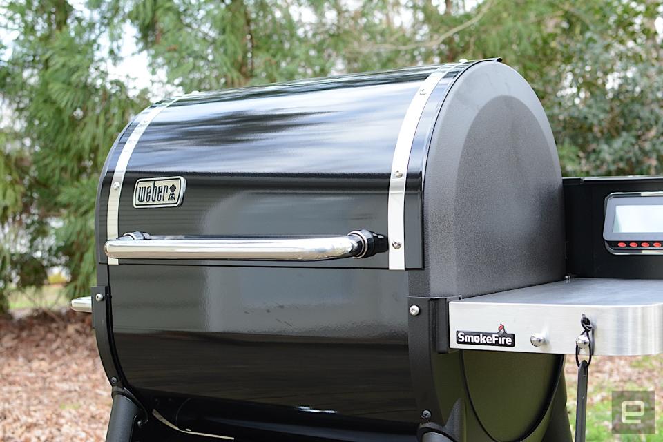 Weber's first pellet grill has potential to be a backyard powerhouse, but the smart features need work.