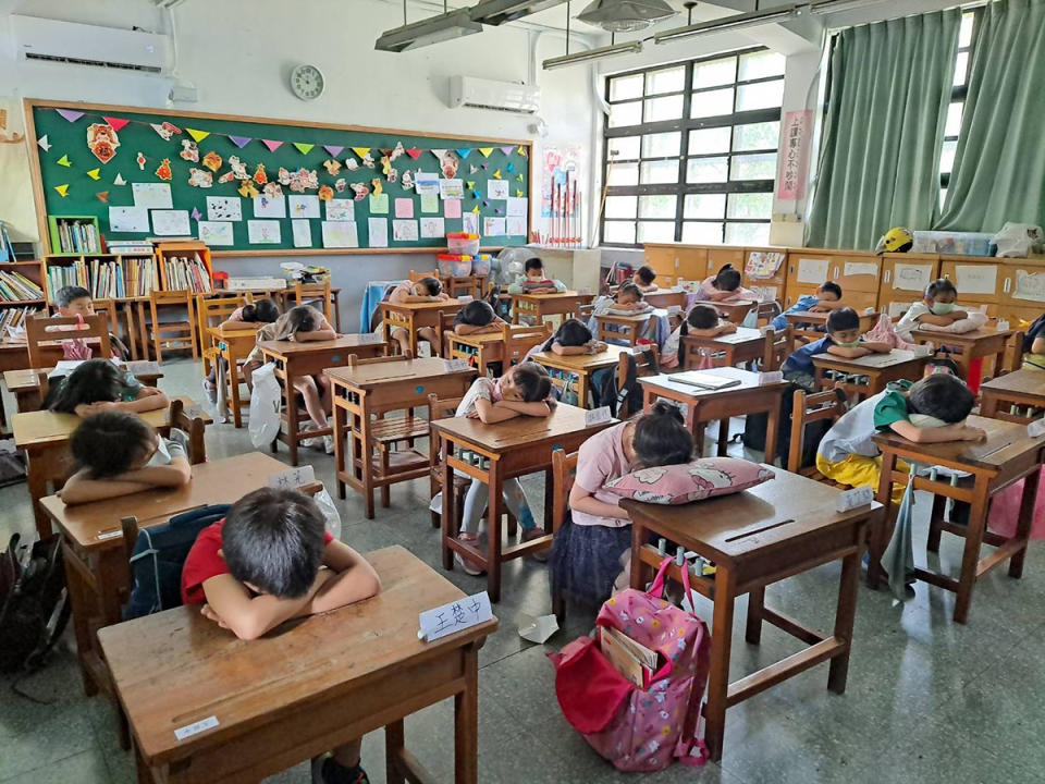 教室有冷氣，上課專注，午睡品質更好。（圖：桃園國小提供）