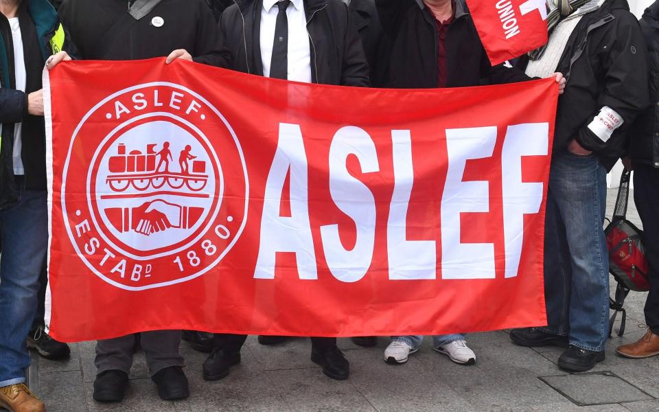 Aslef rail strike - Victoria Jones/PA Wire