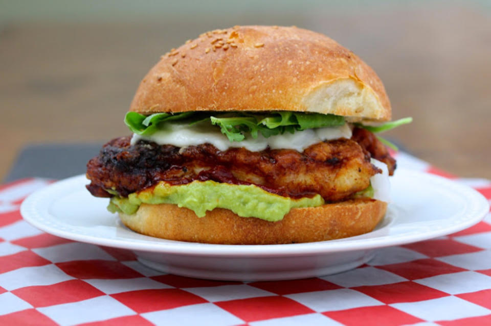 <p>Karen's Kitchen Stories</p><p>This Cemita Poblana with Pork Milanesa sounds like the perfect sandwich. Get the recipe <a href="http://www.karenskitchenstories.com/2015/05/cemita-poblana-with-pork-milanesa.html" rel="nofollow noopener" target="_blank" data-ylk="slk:HERE;elm:context_link;itc:0;sec:content-canvas" class="link ">HERE</a>.</p>