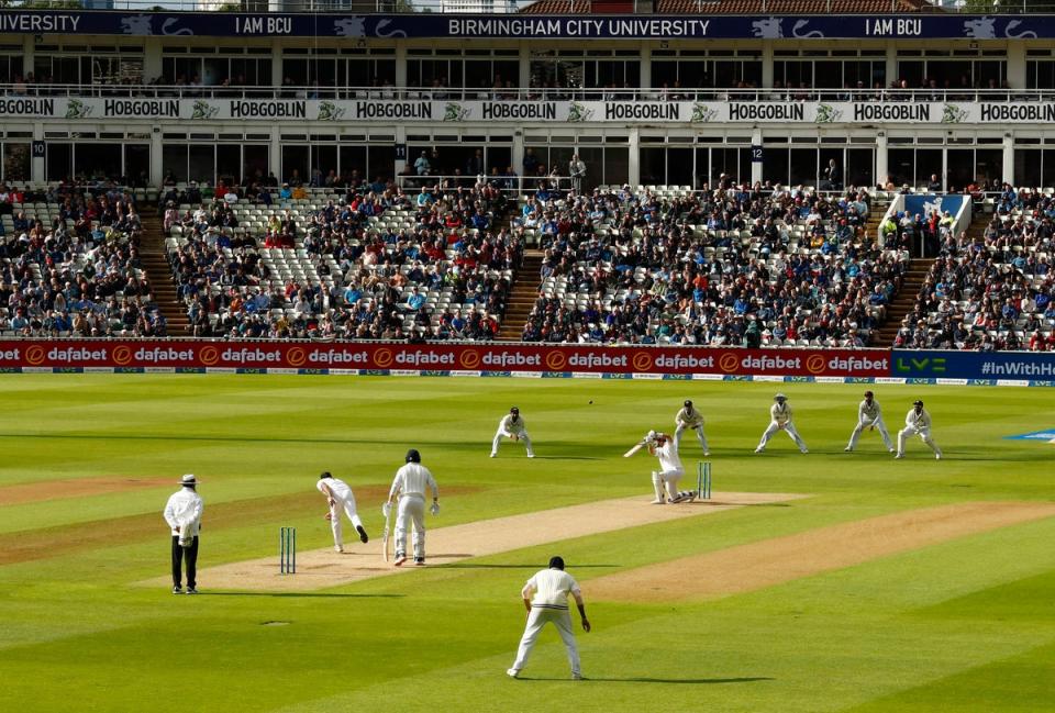 England and India during the fifth Test at Edgbaston (Action Images via Reuters)
