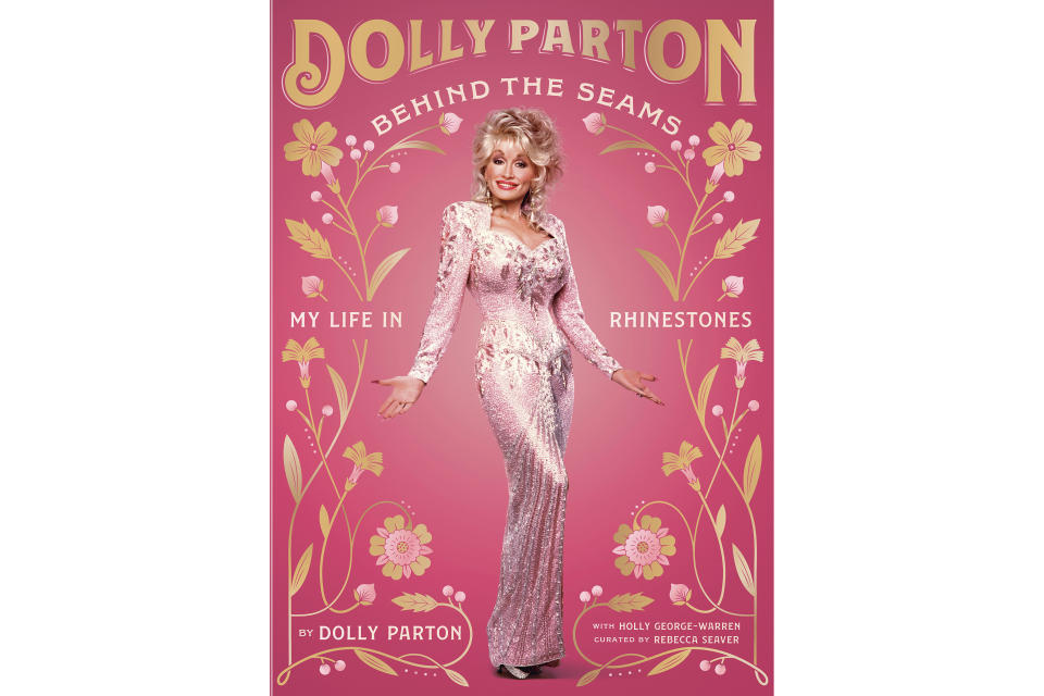 This cover image released by Ten Speed Press shows "Behind the Seams: My Life in Rhinestones" by Dolly Parton. (Ten Speed Press via AP)